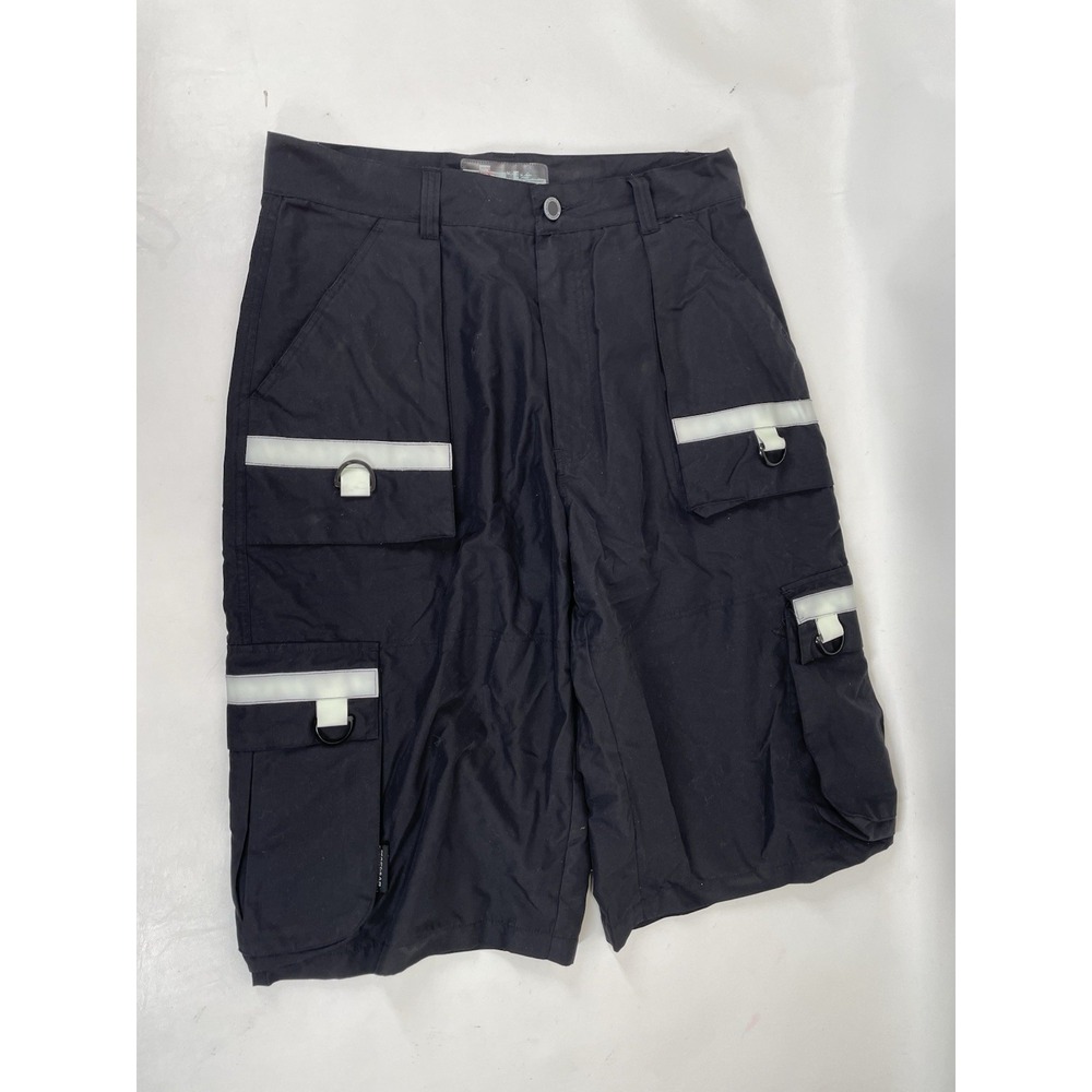 Macgear Cargo Shorts Reflective Accents Mens Size 36 Black